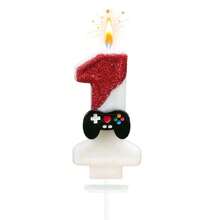 1pc 0-9 Customizable Number Candle, Dual-Color Game Controller Design, Birthday Candle Perfect For Birthday Party, Anniversary, Wedding Anniversary, Celebration, High-End Baking Cake Decoration - View 13