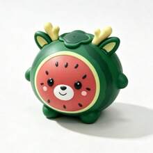 1pc Large Soft Fruit Deer Toy, Watermelon Scented Slow Rising Stress Relief Toy, Cute Animal Squeeze Ball, Suitable For Children And Adults, Party Favor - Multicolor - View 7
