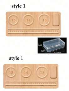 Wooden Beaded Design Board Bracelet Making Tray Measurement Bead Board DIY Jewelry Bracelet Necklace Handmade - Multicolor - View 15