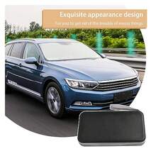 Augeny - Soporte para caja de CD para coche, 80 capacidades, soporte de almacenamiento de discos de CD, portafolios de almacenamiento de DVD, portátil con cierre, organizador para el hogar, coche, oficina, viajes negro - Multicolor - Ver 7
