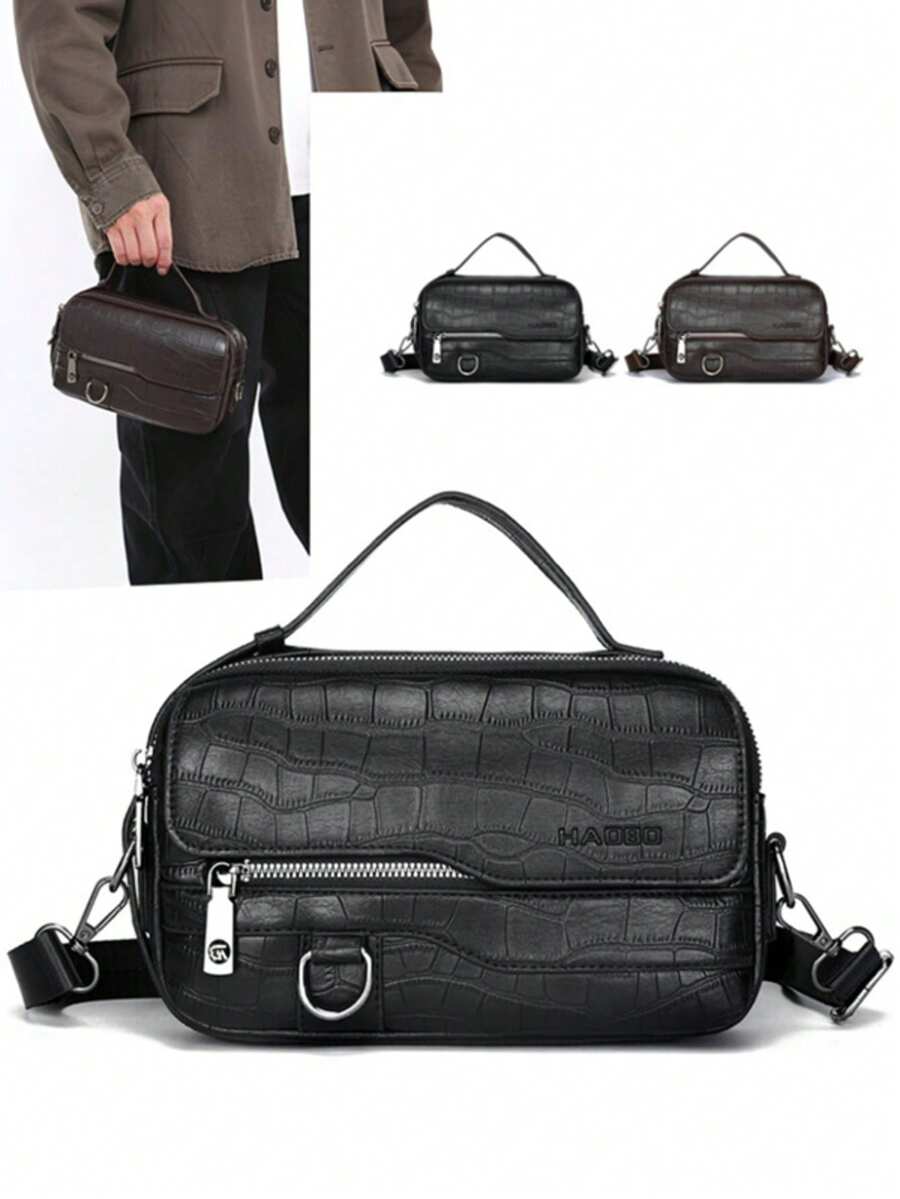 New Personalized Design Men's Handheld One Shoulder Crossbody Bag - Multicolor - View 1