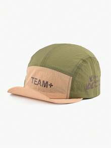 1件韓式時尚印花 TEAM+ 側邊印花快乾棒球帽，春夏中性快乾棒球帽，適合休閒短帽簷遮陽帽，理想禮物 - 棒球帽 - 查看 15