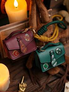 Harry Potter Girl's Mini Pouch For Keys And Earphones, Key Case Retro Bag Charm For Christmas Halloween Birthday Party Gift - Multicolor - View 5