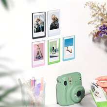 5 buah Bingkai Foto Magnetik Kreatif untuk Kulkas, Kantong Foto Magnetik Berwarna-warni yang Dipersonalisasi - Bingkai Kolase Foto yang Dapat Digunakan Kembali untuk Kulkas/Freezer dan Permukaan Logam, Dekorasi Rumah - Satu-Ukuran - View 7