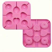 Extra Large Pie Tool, Multi-Hole Thickened Multi-Style Creative Shaped Silicone High-Quality Kitchen Tool, Multi-Function Heat-Resistant Non-Stick Mold Easy Release Easy Clean Reusable - Multicolor - View 1