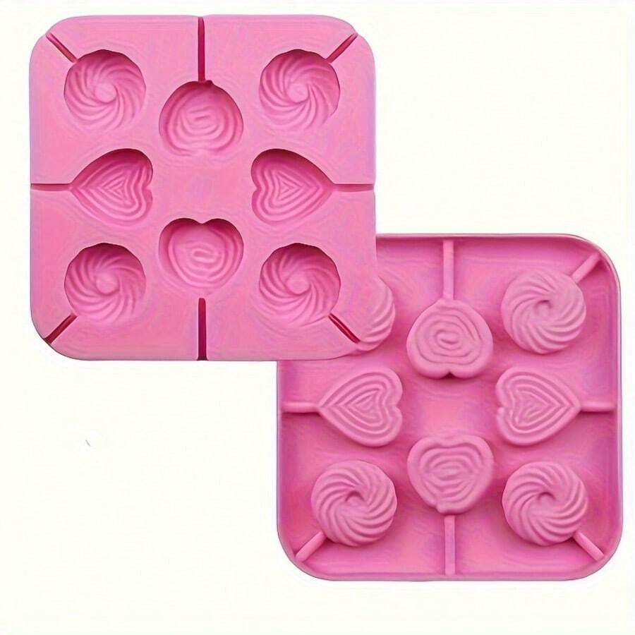 Extra Large Pie Tool, Multi-Hole Thickened Multi-Style Creative Shaped Silicone High-Quality Kitchen Tool, Multi-Function Heat-Resistant Non-Stick Mold Easy Release Easy Clean Reusable - Multicolor - View 1