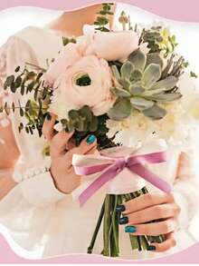 10mm/25mm Double-Faced Ribbon Set, 6 Rolls Of 30 Yards, Includes Cream, Champagne, Apricot, Light Pink, Deep Pink And Purple Ribbons, Suitable For Gift Wrapping, Wedding Bouquets, Bow Making, Party Decoration And Hair Styling - Pink Ribbon Set - View 3
