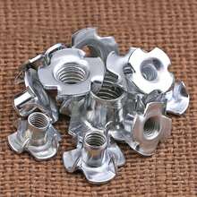 50 cái đai ốc chữ T, đai ốc chèn, đai ốc 4 chấu, đai ốc âm M6/M8/M10, phù hợp cho gỗ, giá đỡ leo núi, tủ, tường leo núi ngoài trời tại nhà - A - Xem 2
