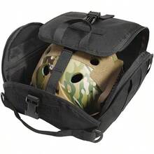 Outdoor Multifunctional Cycling Hiking Tactical Helmet Storage Bag Portable Camouflage Equipment MOLLE Military Enthusiast - Multicolor - View 12
