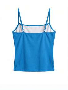 Women Floral Print Casual Versatile Daily Wear Camisole Top Summer, Boho Chic - Blue - View 5