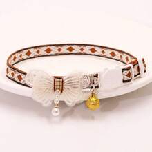 Cat Collar With Bell And Bow Tie, Adjustable Cute Pet Collar For Cats And Kittens, Bowknot Kitten Collar For Daily Wear - Multicolor - View 12