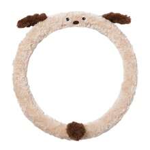 Car Steering Wheel Cover, Plush Cartoon Puppy Non-Slip Design, Autumn/Winter Car Interior Accessory, Suitable For Female Car Owners Car Decoration, Holiday Gift - Multicolor - View 11