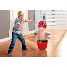 Muñeco Ilable Punching Bag Luchador Para Niño - Negro - Ver 3