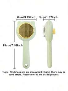 1pc Cat Deshedding Brush, Bath Massage Cat Comb, Floating Hair Rabbit Comb, Tangle Detangling Cat Comb - Multicolor - View 5