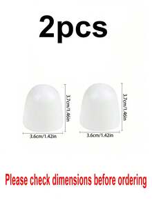 2/4/8pcs Universal Toilet Bolt Caps, Toilet Screw Caps, Glow-In-The-Dark Toilet Bolt Caps, Flexible Universal Round Plastic Push-Type Toilet Bolt Caps, With Extra Wax Ring, Easy To Install And Clean, White, Suitable For Daily Use, Home, Hotel, 1pc (Check Size Before Ordering) - Multicolor - View 13