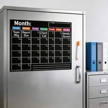 Refrigerator Calendar Sticker Erasable Monthly Planner Home Memo Message Board Whiteboard Sticker - Multiple Styles - View 6