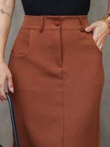 Women Skirts - Brown - View 4