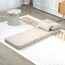 Schlafsofa/Sessel, 1-Sitzer mit 1 Kissen und verstellbarer Rückenlehne, beige - Verschiedenfarbig - Übersicht 10
