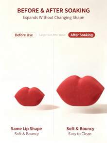 2/4/6/8/10pcs Creative Lip-Shaped Makeup Sponges, 4 Colors Available, High Elasticity Soft Makeup Sponge, Dry & Wet Use, Fits Skin, Suitable For Foundation And Concealer, Unique Shaped Makeup Sponge - Multicolor - View 4