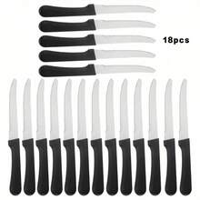 6pcs Kitchen Knife Set - Steak Knife, Tomato Knife, Dessert Knife, Snack Knife, Bread Knife, Sharp Serrated Edge, Suitable For Dining & Snacks, Dishwasher - Multicolor - View 17