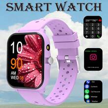 NcmRyu [Smart Watch]Unisex Smart Watch, Comfortable Silicone Strap, Supports Answering Calls, Message Notifications, Music Control, Alarm, 180mAh Battery, 1.83-Inch Full Screen Touchscreen, Compatible With Android And IOS Systems, Sports Style, Suitable For World Cup Party And Gifts For Couples, Elders, Friends, Classmates And Other Holidays - View 12