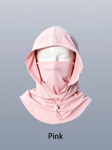 1pc/2pcs Unisex Solid Color Sun Protection Face Mask Neck Gaiter Integrated Full Face Ice Silk Breathable Sun Hat Neck Warmer Cycling Face Cover Neck Guard Suitable For Daily Outdoor Activities Hiking Travel Sun Protection - Multicolor - View 14