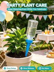 Automatic Watering Device, Slouchy Watering Assistant, Self-Spraying Nozzle, Adjustable Plant Watering Nozzle With Slow Release Control Valve, Suitable For Outdoor And Holiday Plant Watering - Multicolor - View 8