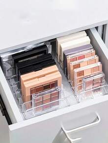 Acrylic Eyeshadow Palette Storage Box, Transparent Large Capacity Desktop Drawer-Style Storage Box, Transparent Cosmetic Storage Box, Makeup Brush Holder, Perfume Storage Box, Jewelry Box, ,Applicable For Living Room, Dining Room, Kitchen, Bedroom, - Multicolor - View 3
