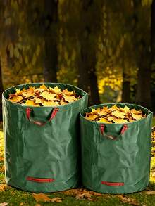 Large Capacity Reusable Leaf Collection Bag With Handle, Thickened Grass Clippings Collection Bag For Garden Yard And Lawn Debris Cleanup, Essential For Autumn And Winter Cleaning - One Size - View 3
