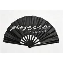 Vacation Picnic Essential Folding Hand Fan, Minimalist Black & White Personalized Slogan Portable Cooling Fan - Multicolor - View 7