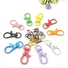 110/330/660pcs Mixed Color Iron Split Rings And Zinc Alloy Rotating Lobster Clasp Hooks, Colorful DIY Handmade Accessories, Suitable For Handicrafts And Keychain Making Projects - Multi-color - View 5