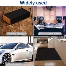 1pc Self-Adhesive Foam, Black With Adhesive Backing Multi-Purpose Foam Rubber Sheet, High Density Foam Board, Furniture Pad, Floor Protector, Anti-Scratch, Anti-Slip, Sound-Insulating, Crafts, DIY Projects Easy To Cut - Multiple Styles - View 5