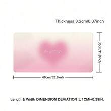 1pc Leather Desk Pad Protector Gradient Heart Large Mouse Pad Office Desk Mat Waterproof Non-Slip Gaming PU Desk Blotter Pad - View 10