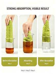 1pc Tearable Plush Cloth, High Absorbency, Easy To Tear Into Individual Pieces, Christmas, Halloween, For Cleaning Glassware, Stoves, Cabinets And Tableware, Daily Kitchen Supplies, Home. Autumn Home Decor, Cleaning, Camping, Bathroom, Dorm, Travel. - A - View 7