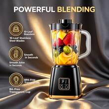 Wireless Portable Blender, 1500mAh Lithium Battery, USB Rechargeable Electric Juice Cup With 3 Speed Modes, Multifunctional Fresh Juice Milkshake Machine, Travel Camping Outdoor Home Kitchen Mini Fruit Blender For Household Use - Multicolor - View 2