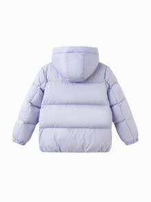 Balabala Parent‑Kid Matching Hooded Down Jacket Warm Winter Outerwear For Boys & Girls - Pink Purple - View 2