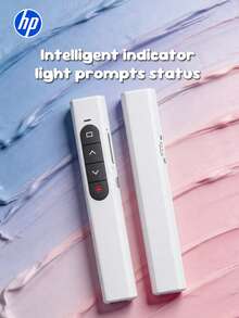 HP---USB無線簡報遙控器，具備超連結與音量控制功能，PowerPoint Office簡報遙控器，相容於Keynote/PPT/PC/筆記型電腦，附收納袋 - 查看 1