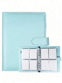 Haus Hana 1Set Premium Multi-Functional A5 Photo Card Binder, Sleek Album Design, Compact And Durable Organizer, PU Leather Binder Notebook Cover Loose-Leaf Organizer For Daily Planning And Note-Taking, Office Supplies,Back To School,School Supplies - Multicolor - View 8