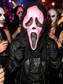 Halloween Costume, Mask, Cape, Vampire Role Play Props, Accessories - Multicolor - View 2