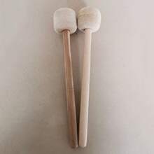 2PCS Marching Drum Sticks, Cymbals, Gong Mallets, Soft Drumsticks, Percussion Accessories - Multicolor - View 5