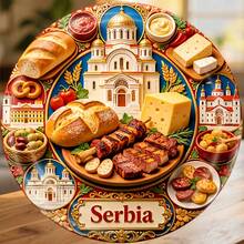 Serbia A Table Of Warmth Under The Golden Dome Magnet Where Every Flavor Carries A Prayer Keepsake For All Metal Surfaces Throughout The Home - A - View 6