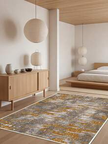Digitally Printed Non-Slip Washable Runner And Area Rug Living Room Carpet, Modern Design | Modern, Scandinavian, Bohemian And Classic Styles | 100% Polyester - Grey - View 6
