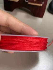 لفة واحدة من حبل مضفر يدويًا 72#، خيط قلادة، مادة مجوهرات DIY يدوية الصنع، خيط معلق، حبل مضفر يدويًا 0.8 مم - A - مشاهدة 7