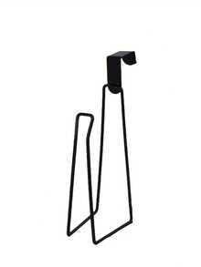 1pc Wrought Iron Wall-Mounted Toilet Paper Holder/Towel Rack, No-Drill Easy Installation Space-Saving Design, Multi-Functional Bathroom Paper Towel And Essentials Storage, Durable Structure, Wall-Mounted Design - Multicolor - View 8