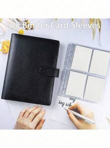 Haus Hana 1Set Premium Multi-Functional A5 Photo Card Binder, Sleek Album Design, Compact And Durable Organizer, PU Leather Binder Notebook Cover Loose-Leaf Organizer For Daily Planning And Note-Taking, Office Supplies,Back To School,School Supplies - Multicolor - View 11
