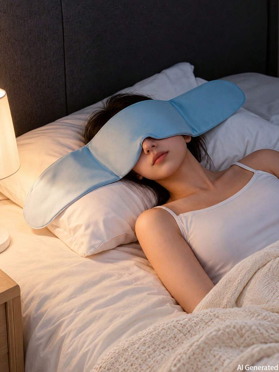 Dual Sensory Gravity Eye Mask, Micro-Pressure Light-Blocking Breathable Eye Mask, Deep Sleep Breathable Eye Mask, Suitable For Home, Office And Airplane - Multiple Styles - View 1