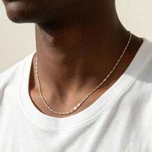 Kalung Rantai Gelombang Air Perak Sterling S925, Kalung Tulang Selangka Minimalis, Modis, dan Serbaguna, Terbuat dari Bahan Berkualitas Tinggi yang Rendah Alergi, Dilengkapi dengan Kemasan Kotak Hadiah, Sempurna untuk Pemakaian Sehari-hari - Putih - View 3