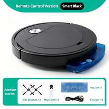 Smart Vacuum & Mop Dual-Function Cleaner, Supports Mobile App Remote Operation, 2000mAh Battery For Long-Lasting Performance, Accompanied By Physical Remote Control, Low Noise Operation, White Minimalist Design, Automatic Floor Recognition - RS900 Robot Vacuum Cleaner - View 11