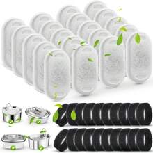 24pcs/Cat Fountain Filters,Cat Fountain Replacement Filters,Suitable For Stainless Steel Water Dispenser,Adjustable Water Flow Pet Fountain,Dog Fountain Filters,Multi-Layer Filtration. - None - View 2