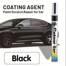 Binzaki 1pc New Multi-Color Car Scratch Repair Paint Pen, Body Paint Touch-Up Pen For Car, Motorcycle And Other Vehicle Body Scratch Repair, Body Maintenance Spray Paint Masking Tool - Silver - View 3